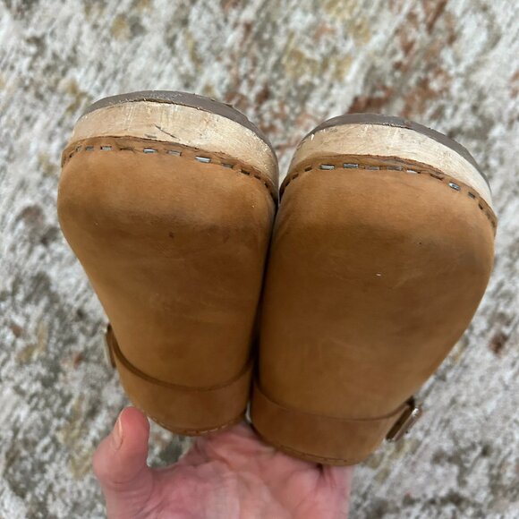 Lotta's from Stockholm Classic Brown/Tan Clogs in Oiled Nubuck (size 38) - Picture 4 of 8
